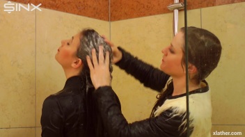 Sexy Babes Shower Together Fully Clothed Screencap 48 on www.sinx.com