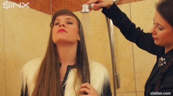 Sexy Babes Shower Together Fully Clothed Screencap 5 on www.sinx.com
