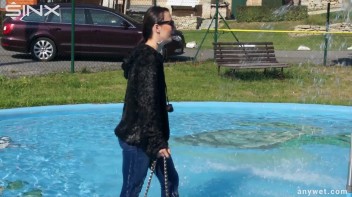 Raven Haired Hottie Soaks Herself At Waterpark Screencap 25 on www.sinx.com