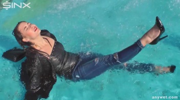 Raven Haired Hottie Soaks Herself At Waterpark Screencap 34 on www.sinx.com