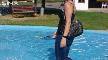 Raven Haired Hottie Soaks Herself At Waterpark Screencap 61 on www.sinx.com