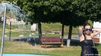 Raven Haired Hottie Soaks Herself At Waterpark Screencap 62 on www.sinx.com