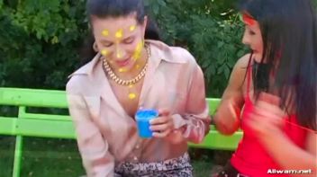 Extreme Finger Painting Goes Eurobabe Brawl Screencap 10 on www.sinx.com