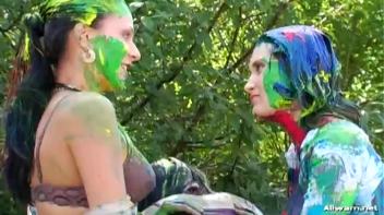 Extreme Finger Painting Goes Eurobabe Brawl Screencap 49 on www.sinx.com