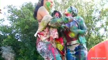 Extreme Finger Painting Goes Eurobabe Brawl Screencap 51 on www.sinx.com