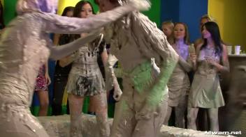 Jeans vs. Latex Mud Battle Screencap 22 on www.sinx.com