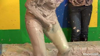 Jeans vs. Latex Mud Battle Screencap 38 on www.sinx.com