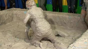 Jeans vs. Latex Mud Battle Screencap 54 on www.sinx.com