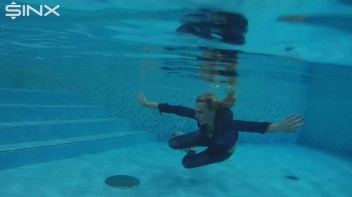 Denim Covered Blonde Takes A Dip Screencap 42 on www.sinx.com