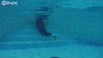 Denim Covered Blonde Takes A Dip Screencap 52 on www.sinx.com