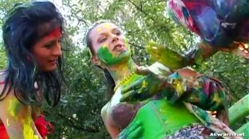 Extreme Finger Painting Goes Eurobabe Brawl Screencap 42 on www.sinx.com