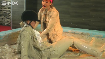 Bitchy Rider Gets Covered In Mud During Wrestling Screencap 48 on www.sinx.com