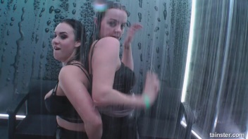 Topless Titty Shaking Hotties Have A Shower Screencap 13 on www.sinx.com