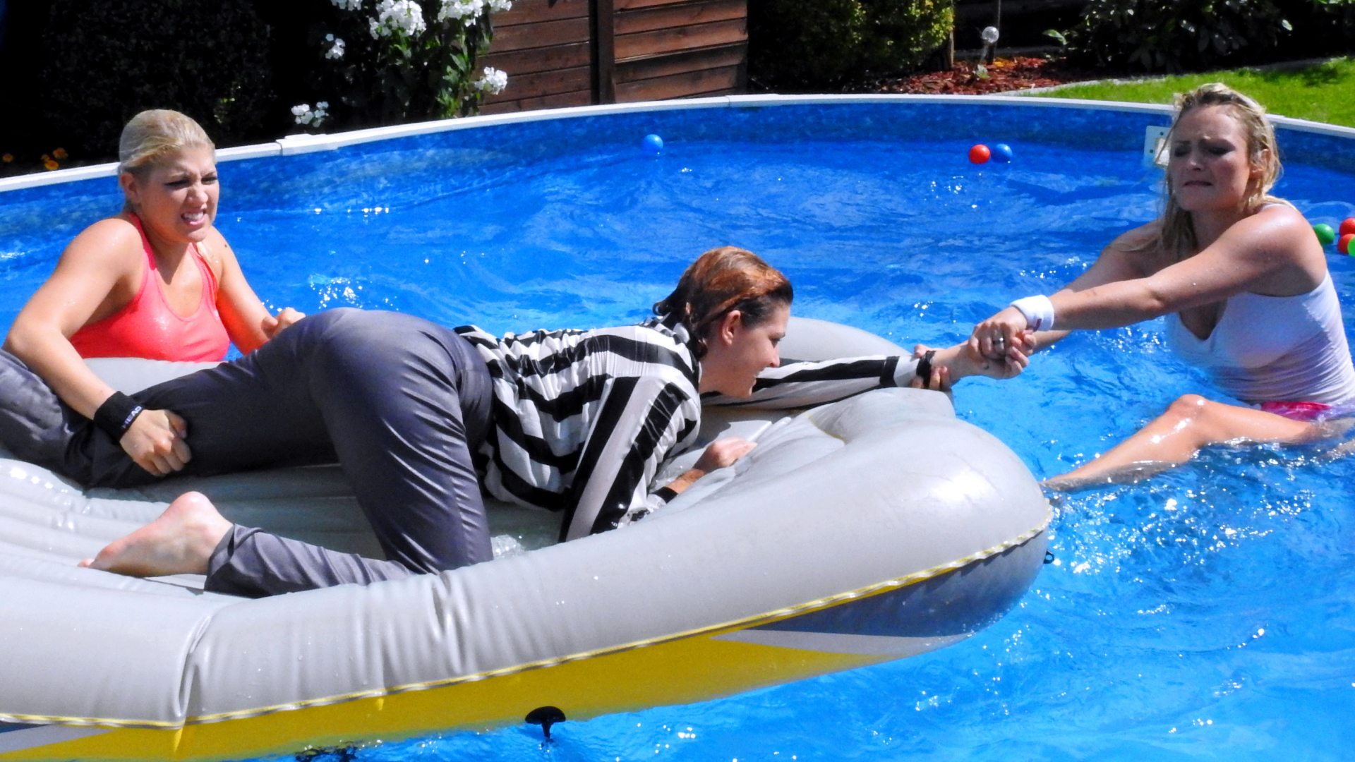 Tennis Girls Catfight and Get Soaking Wet - Cam 2 on www.sinx.com