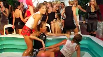 Wet and Messy Oil Wrestling Madness Screencap 12 on www.sinx.com