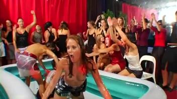 Wet and Messy Oil Wrestling Madness Screencap 52 on www.sinx.com