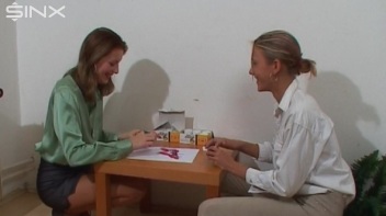 Dressed Babes Paint Each Others Outfits Screencap 3 on www.sinx.com