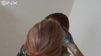 Dressed Babes Paint Each Others Outfits Screencap 37 on www.sinx.com