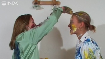 Dressed Babes Paint Each Others Outfits Screencap 38 on www.sinx.com