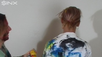 Dressed Babes Paint Each Others Outfits Screencap 40 on www.sinx.com