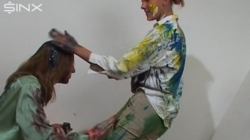 Dressed Babes Paint Each Others Outfits Screencap 42 on www.sinx.com