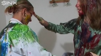 Dressed Babes Paint Each Others Outfits Screencap 52 on www.sinx.com