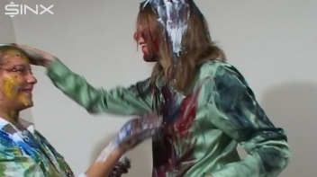 Dressed Babes Paint Each Others Outfits Screencap 57 on www.sinx.com