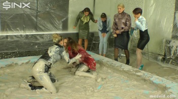Two Sophisticated Ladies Wrestle In Mud Screencap 24 on www.sinx.com
