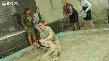 Two Sophisticated Ladies Wrestle In Mud Screencap 36 on www.sinx.com