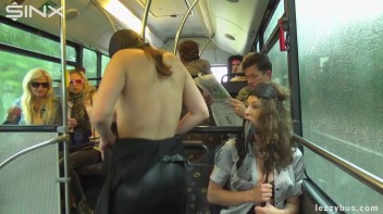 Latex Wearing Lesbian Sluts Get Crazy On The Bus Screencap 58 on www.sinx.com