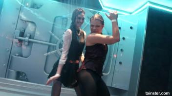 Soaking wet chicks spanking each others asses Screencap 36 on www.sinx.com