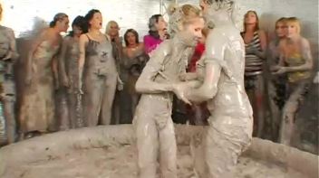 Tit-to-Tit Mud Combat! Screencap 26 on www.sinx.com