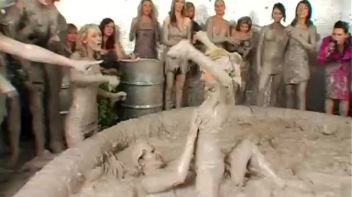 Tit-to-Tit Mud Combat! Screencap 36 on www.sinx.com