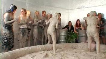 Tit-to-Tit Mud Combat! Screencap 39 on www.sinx.com