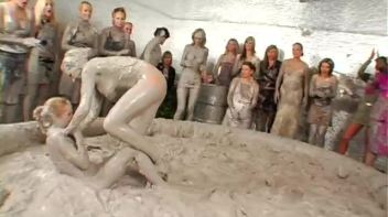Tit-to-Tit Mud Combat! Screencap 46 on www.sinx.com