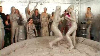 Tit-to-Tit Mud Combat! Screencap 56 on www.sinx.com