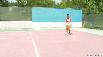 Tennis Court Pounding Screencap 12 on www.sinx.com