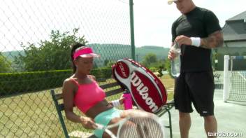 Tennis Court Pounding Screencap 13 on www.sinx.com