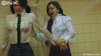 Naughty Schoolgirls Get Drenched By Their Teacher - Cam 2 Screencap 14 on www.sinx.com
