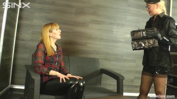 Card game between two blondes has slippery stakes Screencap 3 on www.sinx.com