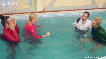 Hot Babes' Wet and Wild Poolside Antics Screencap 16 on www.sinx.com