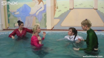 Hot Babes' Wet and Wild Poolside Antics Screencap 23 on www.sinx.com