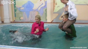 Hot Babes' Wet and Wild Poolside Antics Screencap 27 on www.sinx.com