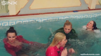 Hot Babes' Wet and Wild Poolside Antics Screencap 39 on www.sinx.com