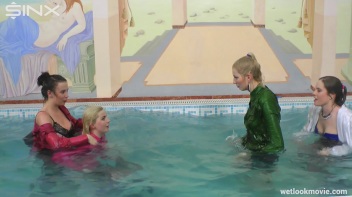 Hot Babes' Wet and Wild Poolside Antics Screencap 40 on www.sinx.com