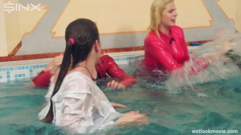 Hot Babes' Wet and Wild Poolside Antics Screencap 49 on www.sinx.com