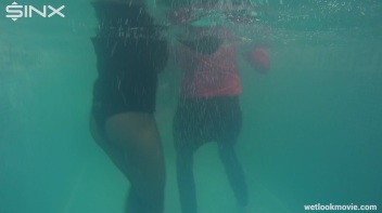 Hot Babes' Wet and Wild Poolside Antics Screencap 7 on www.sinx.com