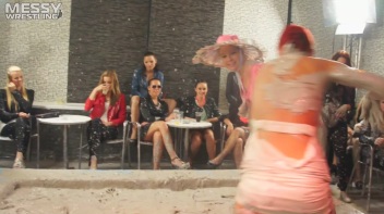 Muddy Wrestling: Fiery Redhead vs. The Old-Timer Screencap 13 on www.sinx.com