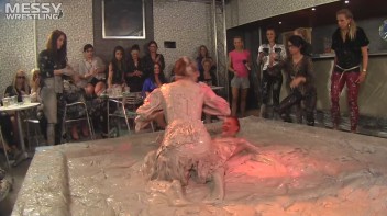 Muddy Wrestling: Fiery Redhead vs. The Old-Timer Screencap 16 on www.sinx.com