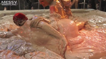 Muddy Wrestling: Fiery Redhead vs. The Old-Timer Screencap 25 on www.sinx.com